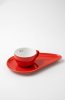 Porcelánový šálek na kávu BANDI Rosso, 80 ml, v dárkovém boxu