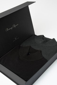 Set pánských roláků SERAFIO Nero a Emerald, 2 ks v dárkovém boxu