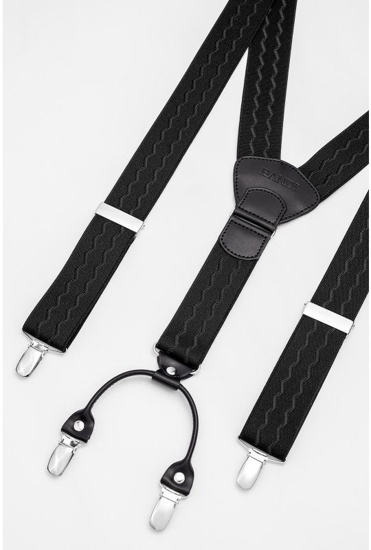 Pánské šle BANDI, model FLEZIO Nero