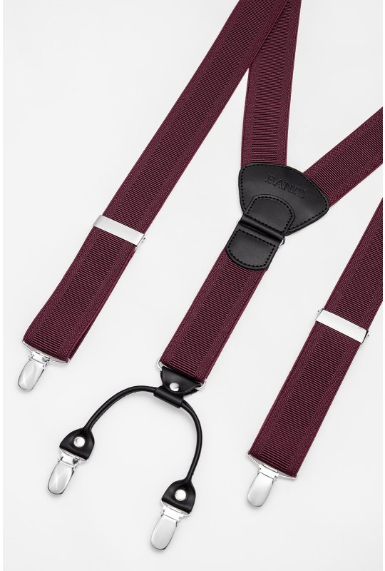 Pánské šle BANDI, model PASIATO Sangre