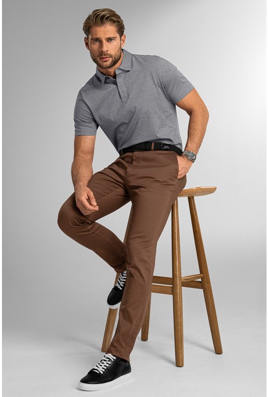 Pánské kalhoty BANDI, model STRAIGHT BARGETI Ochre