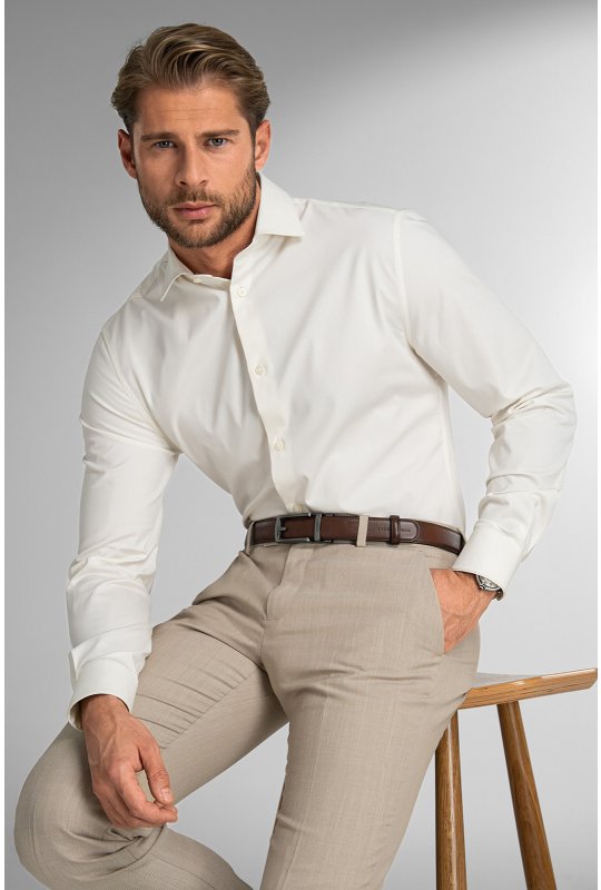 Pánská košile BANDI, model REGULAR FLORACIO Cremo
