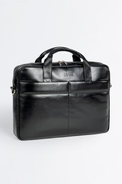 Pánská kožená taška na notebook BANDI, Atessio Nero