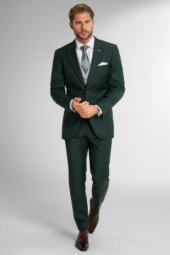 Pánský oblek BANDI PORTANO Emerald, střih SLIM FIT