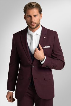 Pánský oblek BANDI ARCENITO Sangre, střih SLIM FIT