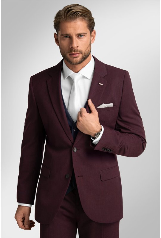 Pánský oblek BANDI ARCENITO Sangre, střih SLIM FIT