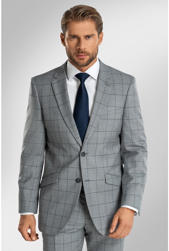 Pánský oblek BANDI TREGARO Grigio, střih SLIM FIT