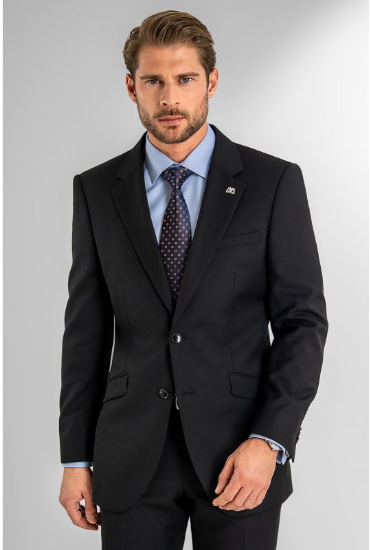 Pánský oblek BANDI BOSCALE Nero, střih TAILORED FIT