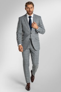 Pánský oblek BANDI TREGARO Grigio, střih SLIM FIT