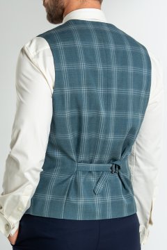 Pánská vesta BANDI, model SLIM LANERTO Ciano