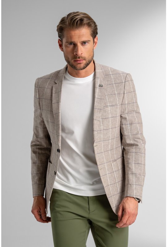 Pánské sako BANDI, model SLIM JEREMIO Sabbia