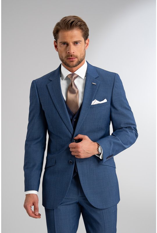Pánský oblek BANDI CABOTO Indaco, střih SLIM FIT