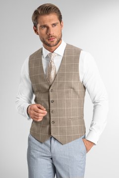 Pánská vesta BANDI, model SLIM GASPERI Sabbia